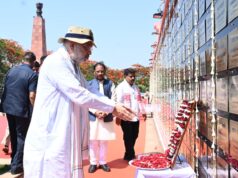 केंद्रीय गृहमंत्री अमित शाह ने अमर वाटिका में शहीदों को दी श्रद्धांजलि, परिजनों से की आत्मीय मुलाकात…..
